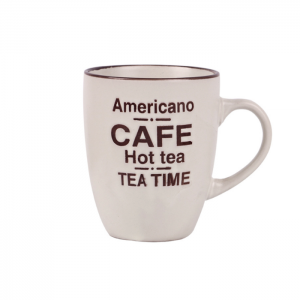 American style ceramic coffee mug tea cup with custom logo 