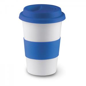 Customizable hot proof ceramic travel coffee cups with sleeve 