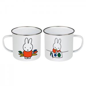 Promotional cute cartoon stainless steel enamel coffee mugs tea cups 