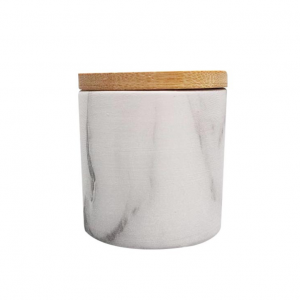 Creative marbled ceramic candle container porcelain scented candle cup 