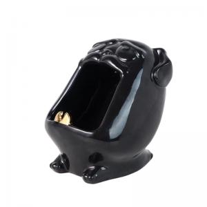 Luxury animal design glazed decorative cigar smoking ceramic ashtray 