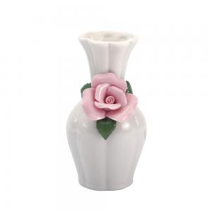 New Creative Beautiful Unique Design Custom Home Decoration Tabletop Porcelain Ceramic White Flower Vase Ceramic Vase 