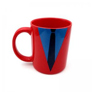 Creative tie pattern ceramic tea coffee mugs for office and home 