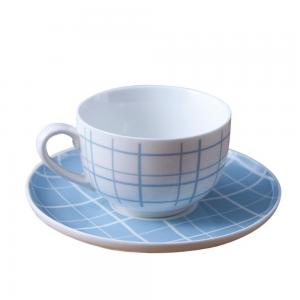 Japanese style ceramic espresso coffee cup and saucer set 