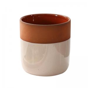 Nordic style home decorating ceramic candle holder empty candle jar for wholesale 